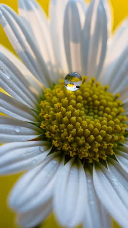 water drop on a daisy