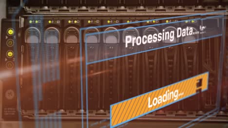 Animation-of-data-processing-over-server