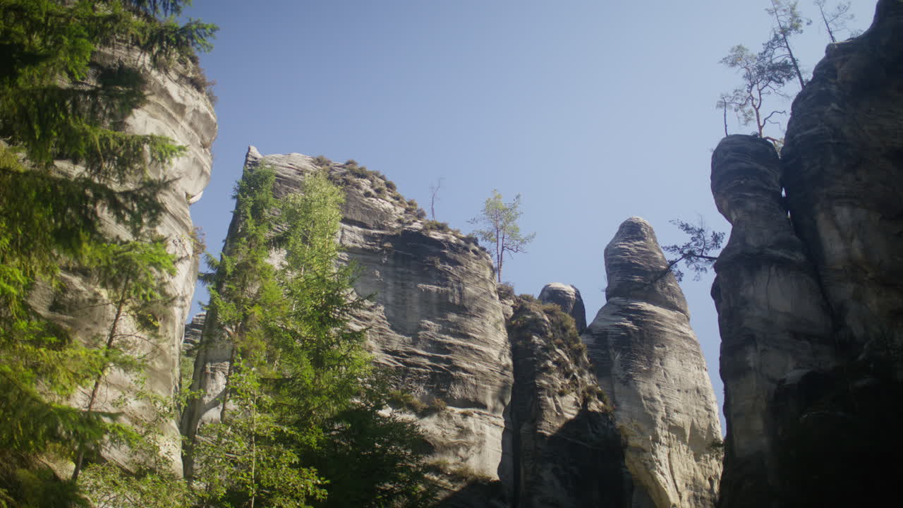 A natural stone formations called a "Stone Town" in Czech Republic