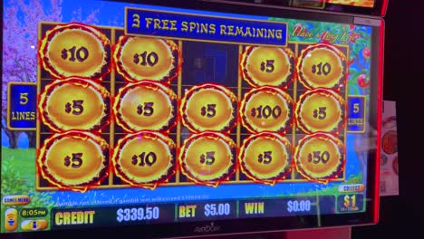 slot machine gameplay with free spins feature