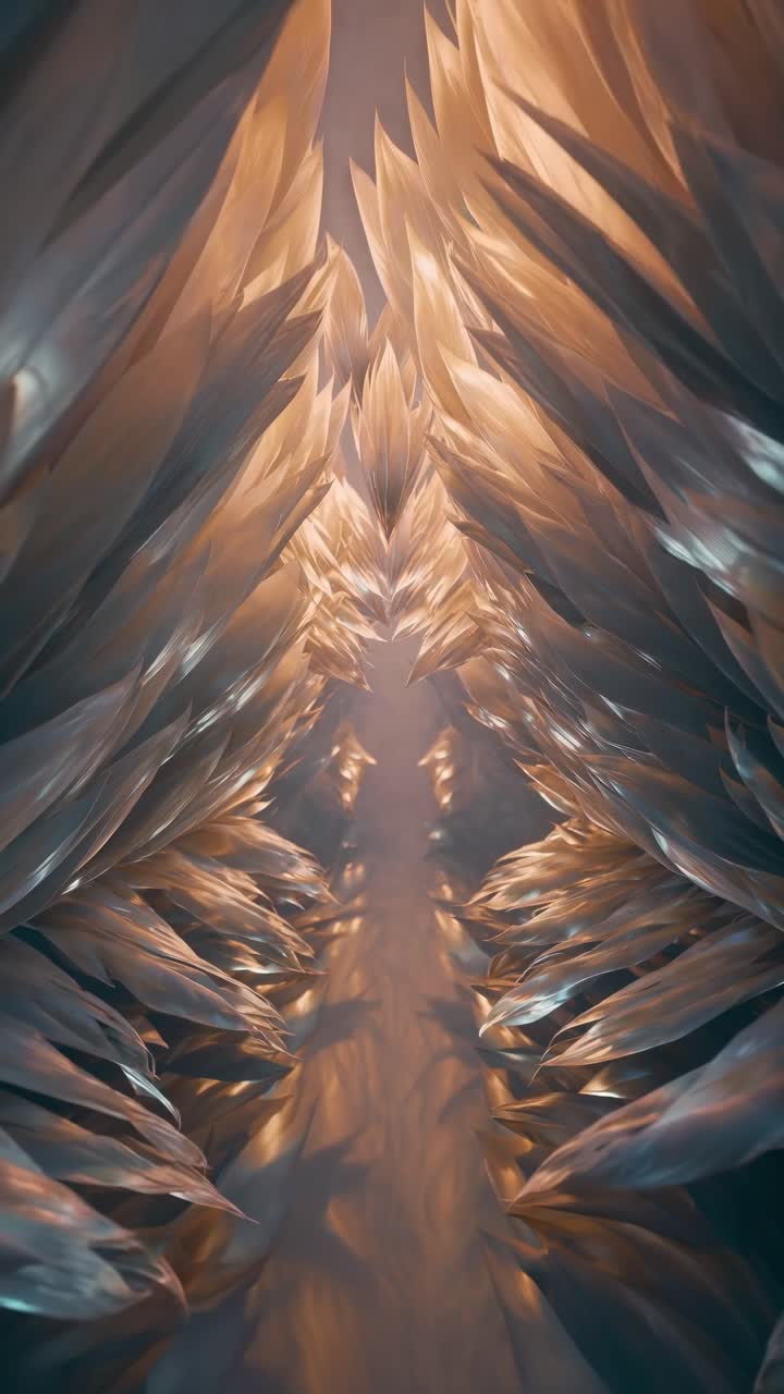 Abstrakt Glimtende Krystalsti