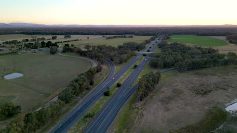 looking south across the hume highway near wangaratta