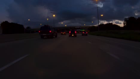 pov driving night timelapse 4k