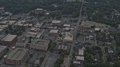 marietta georgia aerial v4 birdseye shot of neighborhood and rainy landscape - dji inspire 2, x7, 6k - august 2020