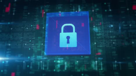 security digital cyber padlock system