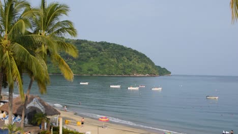 Schnelle-Geschwindigkeit-Vom-Schönen-Und-Ruhigen-Strand-In-Los-Ayala-Nayarit-Mexiko,-Stationäre-Kamera