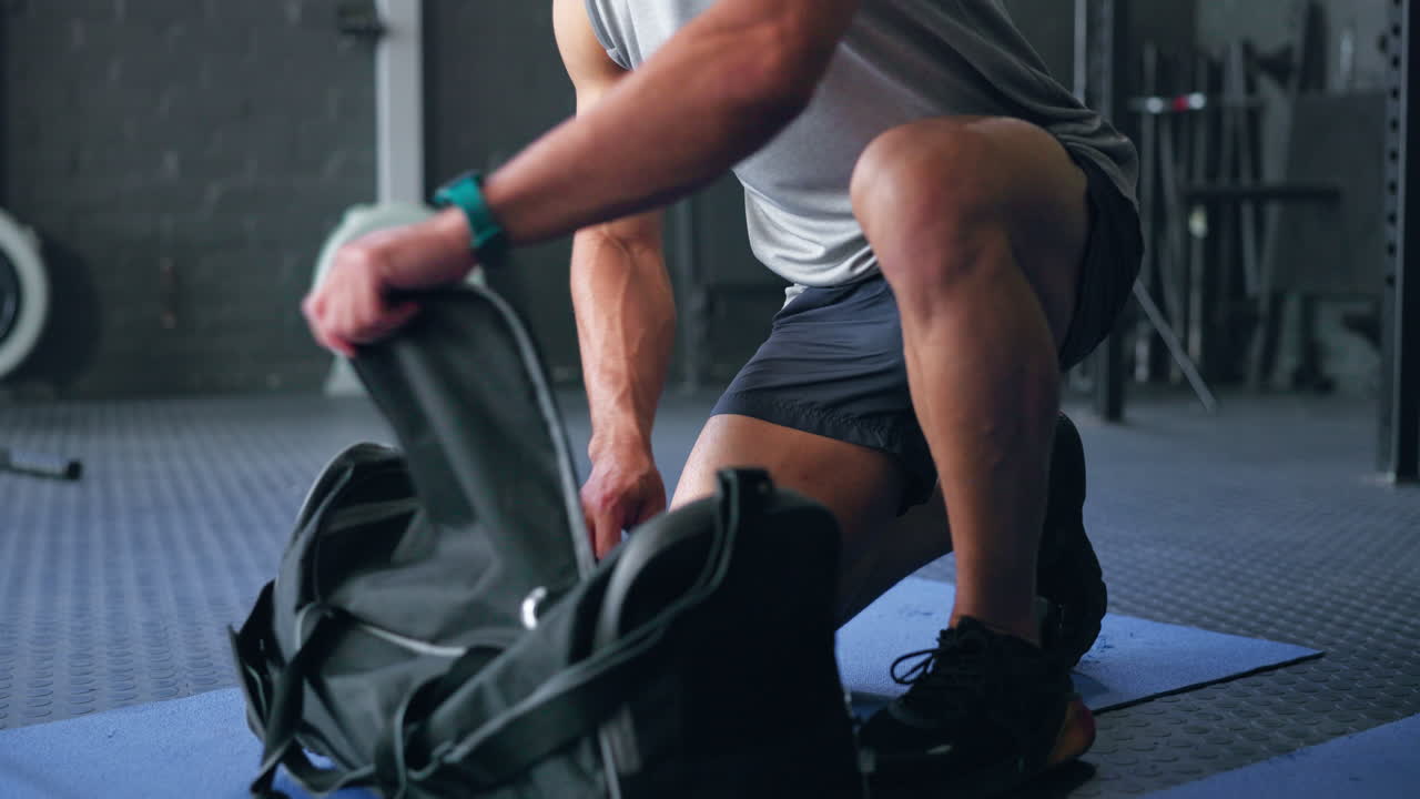 체육관 가방, 피트니스 및 훈련 코치가 곧 시작됩니다.