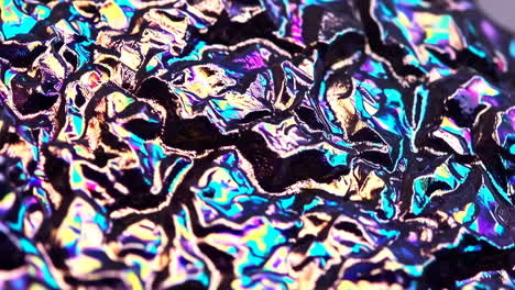 iridescent crumpled texture