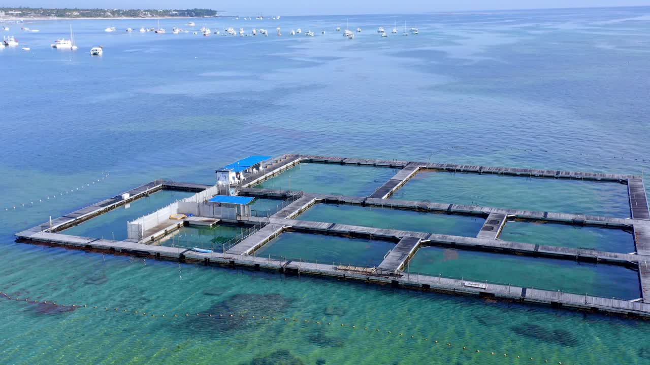 푼타 카나의 돌고래 섬 공원 주변의 공중 아크