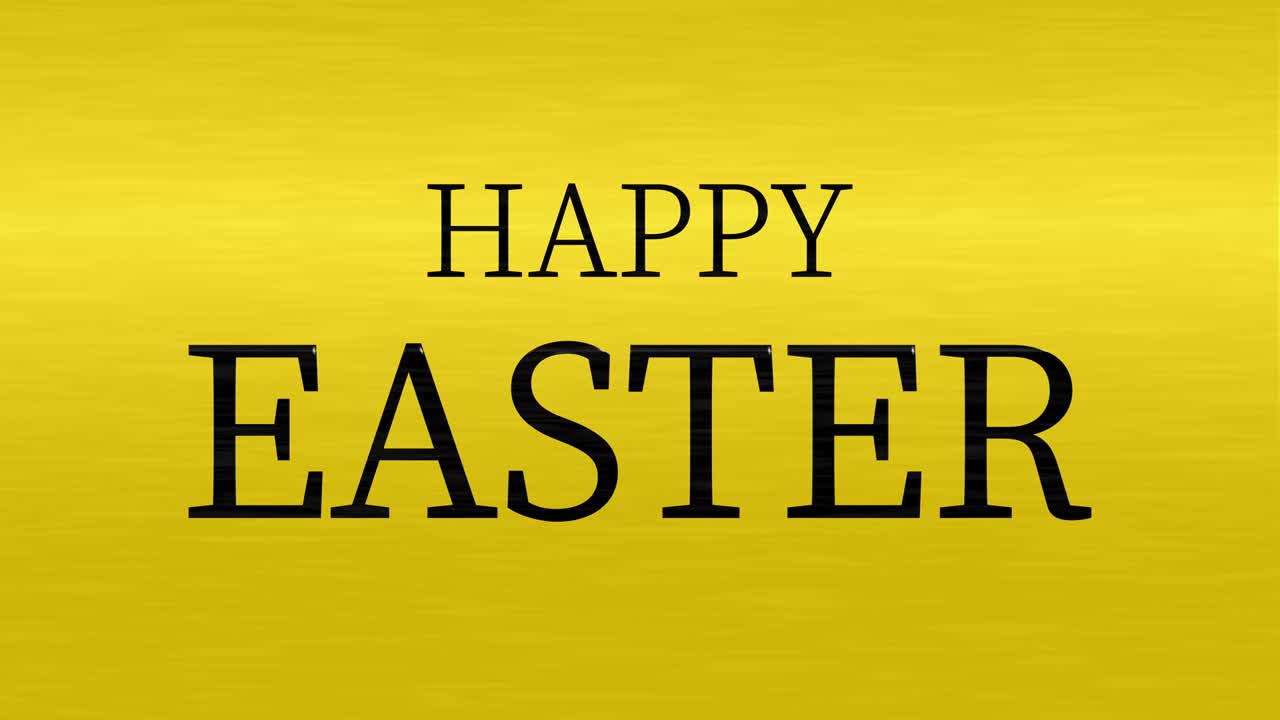 Happy Easter event text animation motion graphics