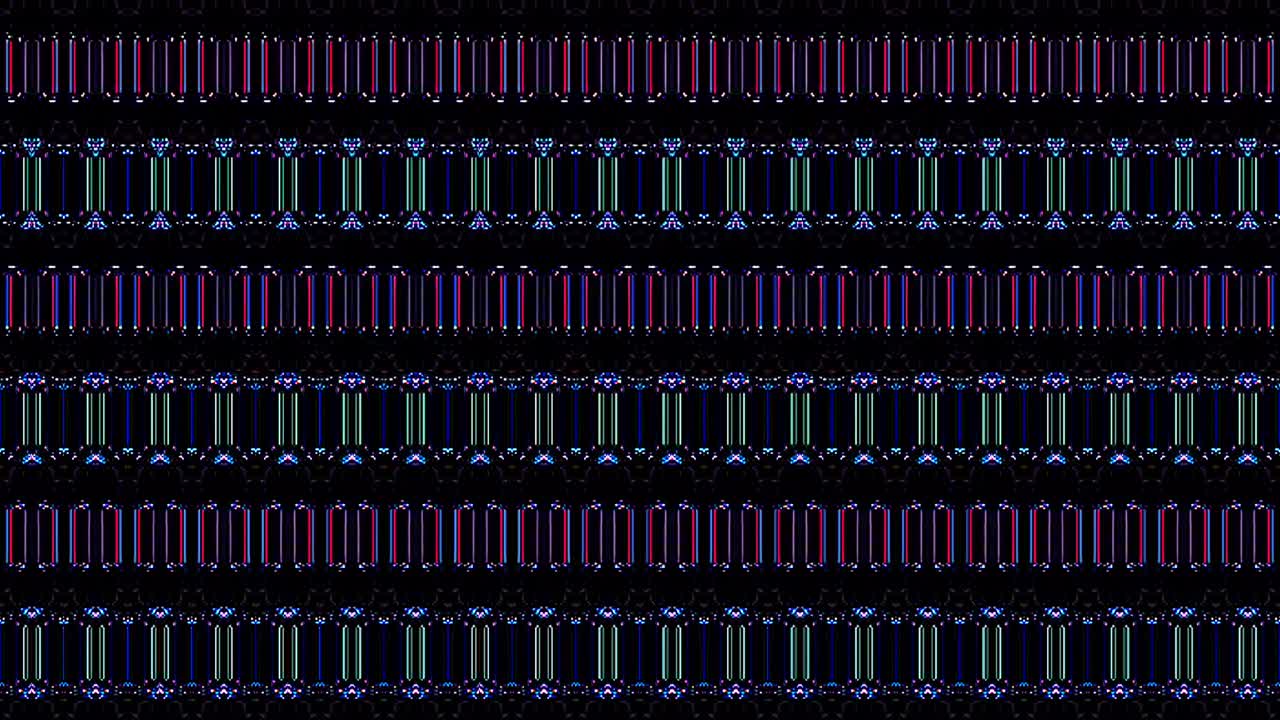 鮮やかに輝く 細かい動きを調節する 色彩のストライプ