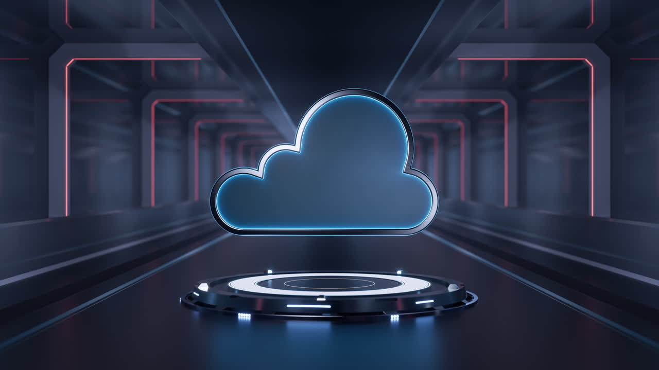 클라우드 기술 배경, 3d 렌더링