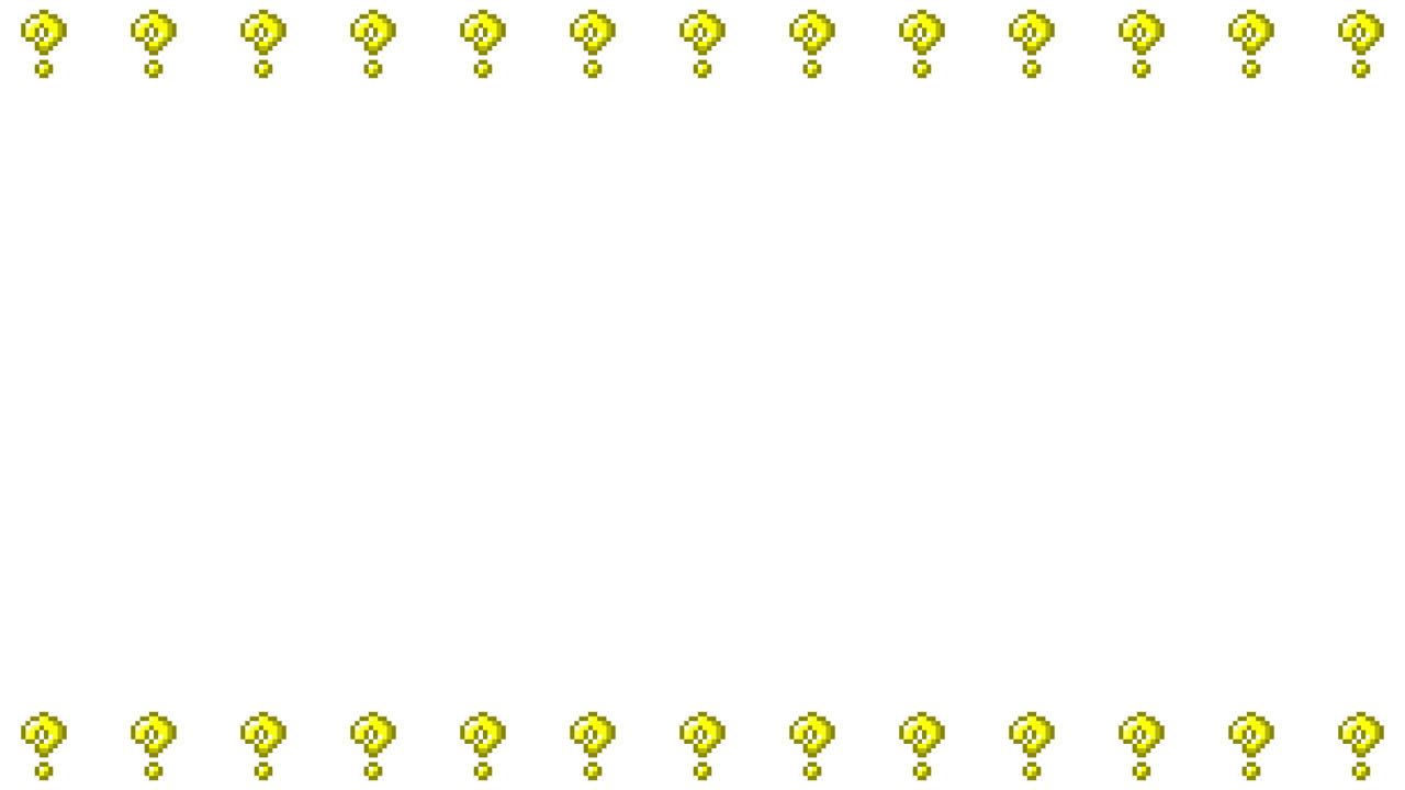 Pixel Art Mini Question mark Frame Animated Overlay 1080p Transparent 30 fps (3).mov