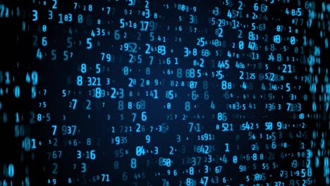 Digital Number Technology 4K Motion Computing Running Developer Program Code Motion Background.