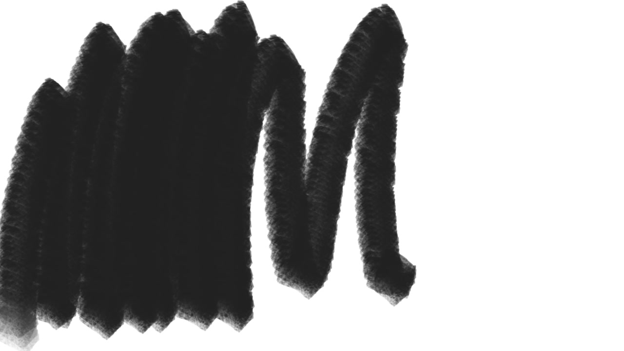black and white scribble hand drawing lines animation
