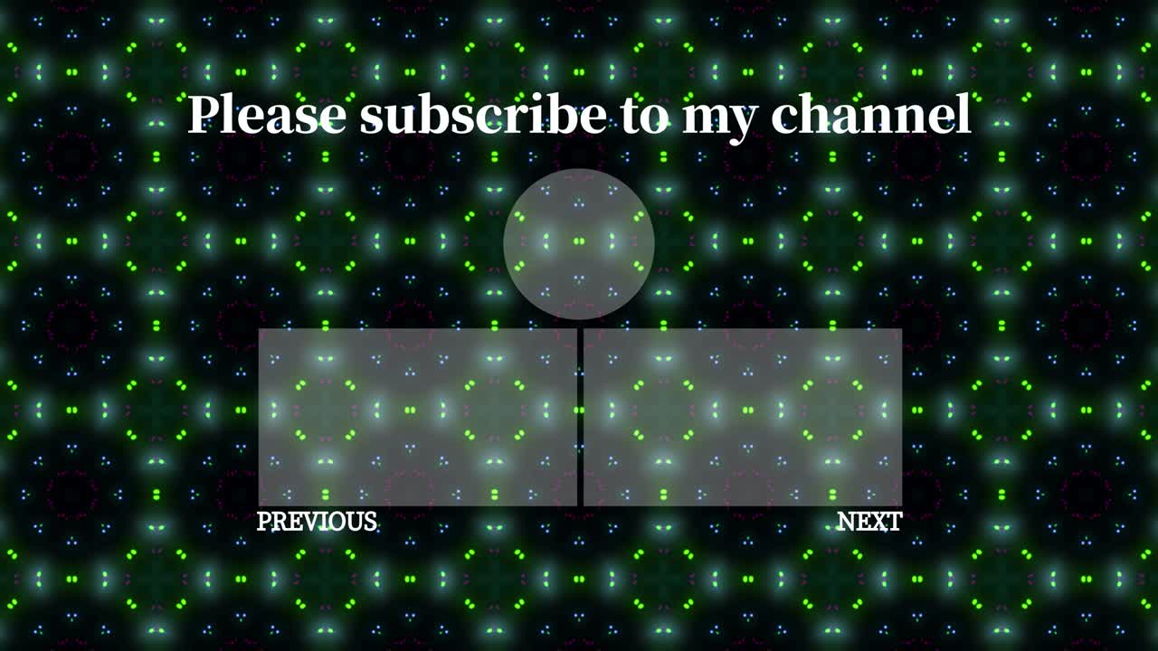 입자 반이는 칼레도스코프 엔드 카드 엔딩 스크린 모션 그래픽