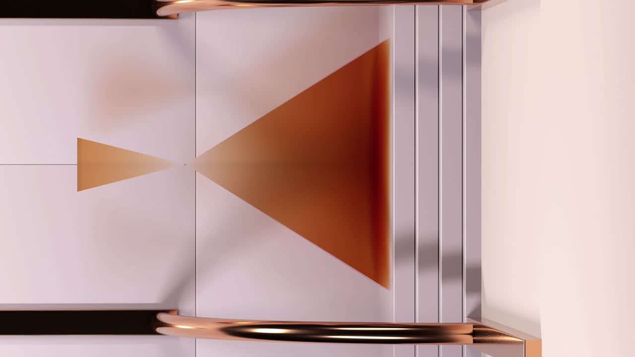 3d 렌더링 된 기하학 피라미드 디스플레이