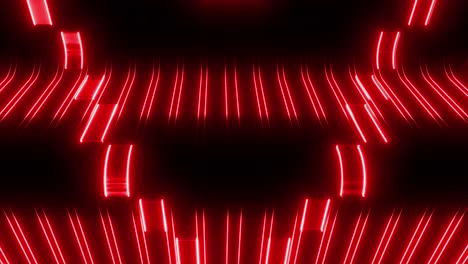 red neon glowing lines abstract background