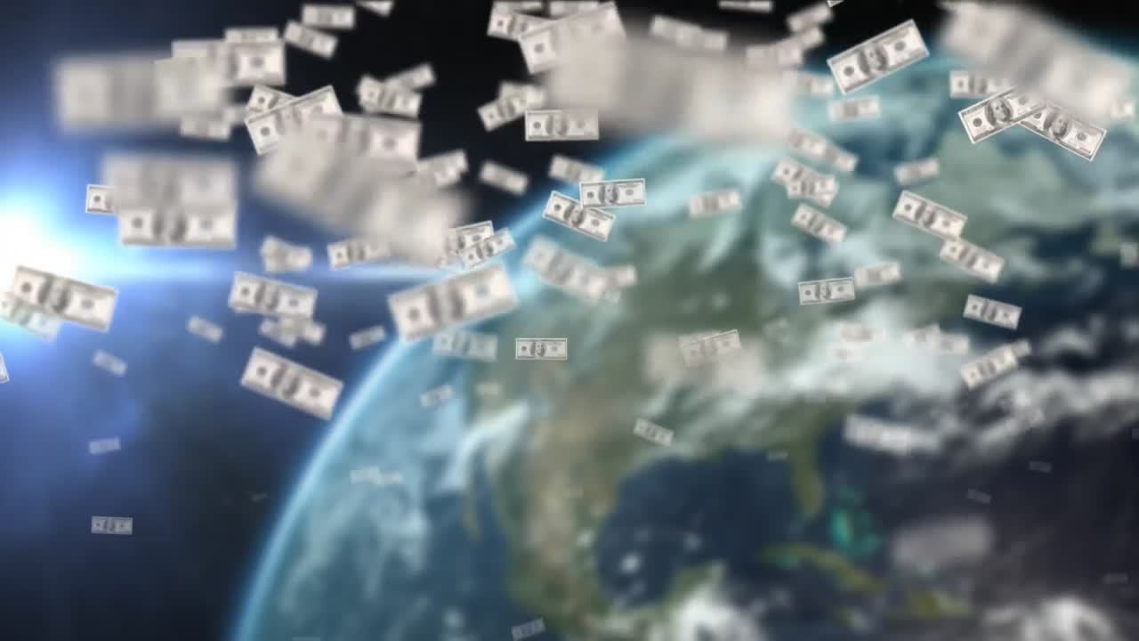 달러가 떠다니고