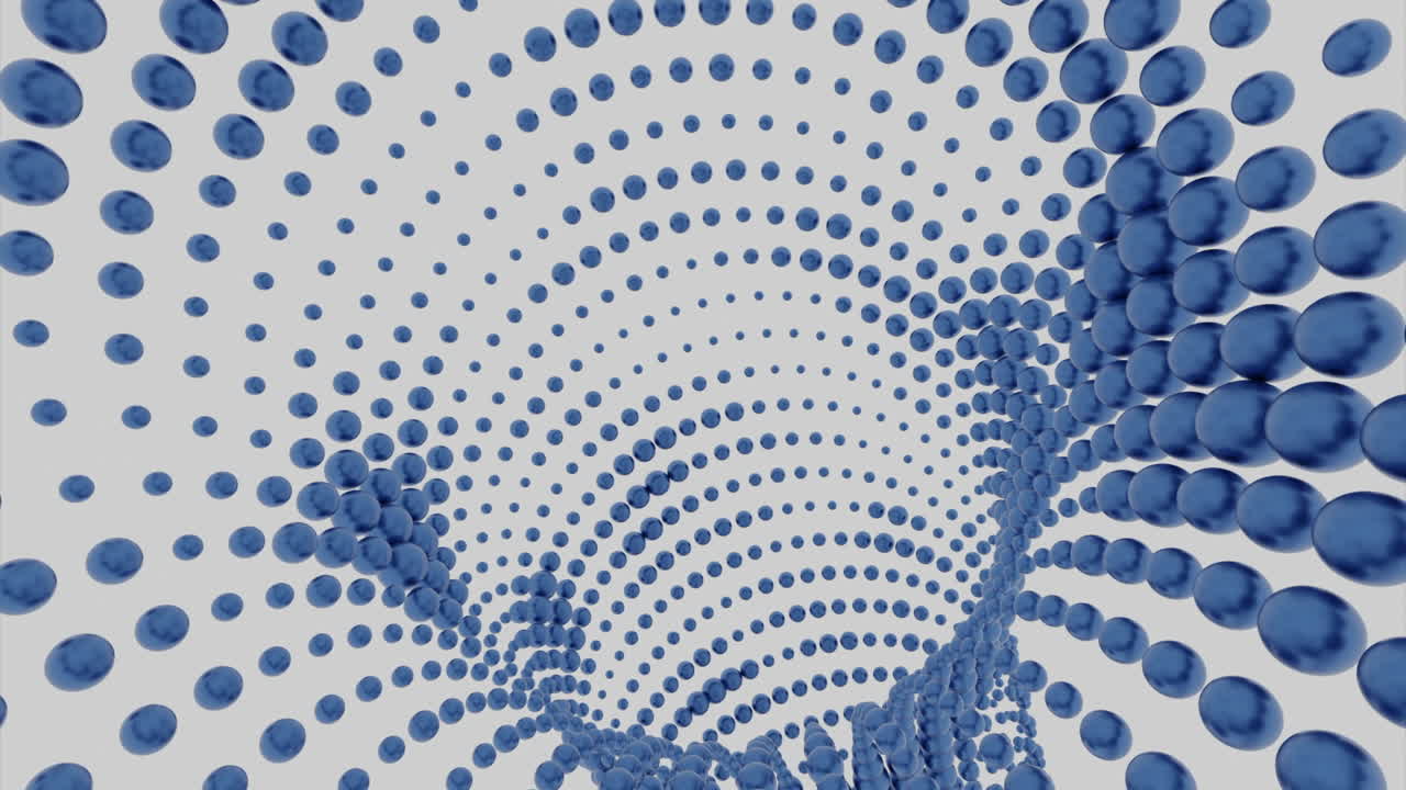 Abstract 3D Blue Sphere Pattern