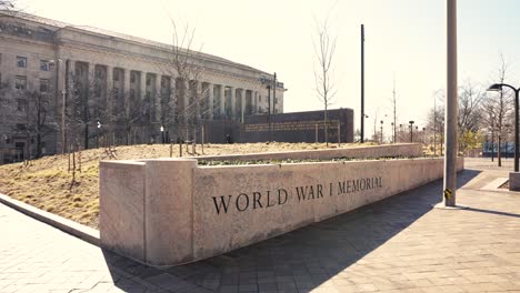 memorial de la primera guerra mundial en washington, corriente continua