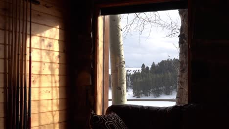 Blick-Nach-Draußen-Im-Winter-Mit-An-Der-Wand-Hängenden-Pool-Queues