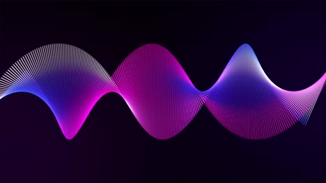 tecnología futurista abstracta animación de fondo brillante. cuadrícula ondulante concepto de grandes datos. bucle sin costuras 4k imágenes de stock