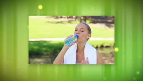 montage of people jogging in parks