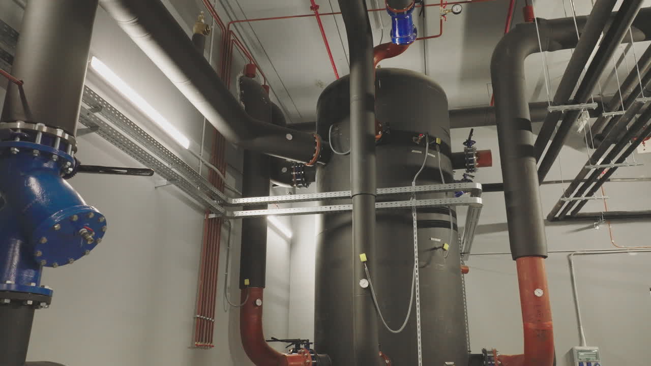 Industrial HVAC equipment and piping