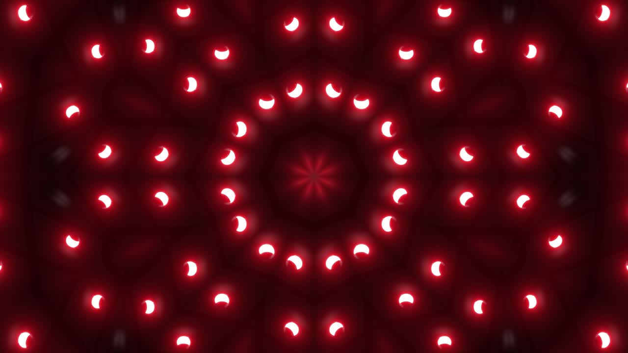 Red Light Kaleidoscope Pattern