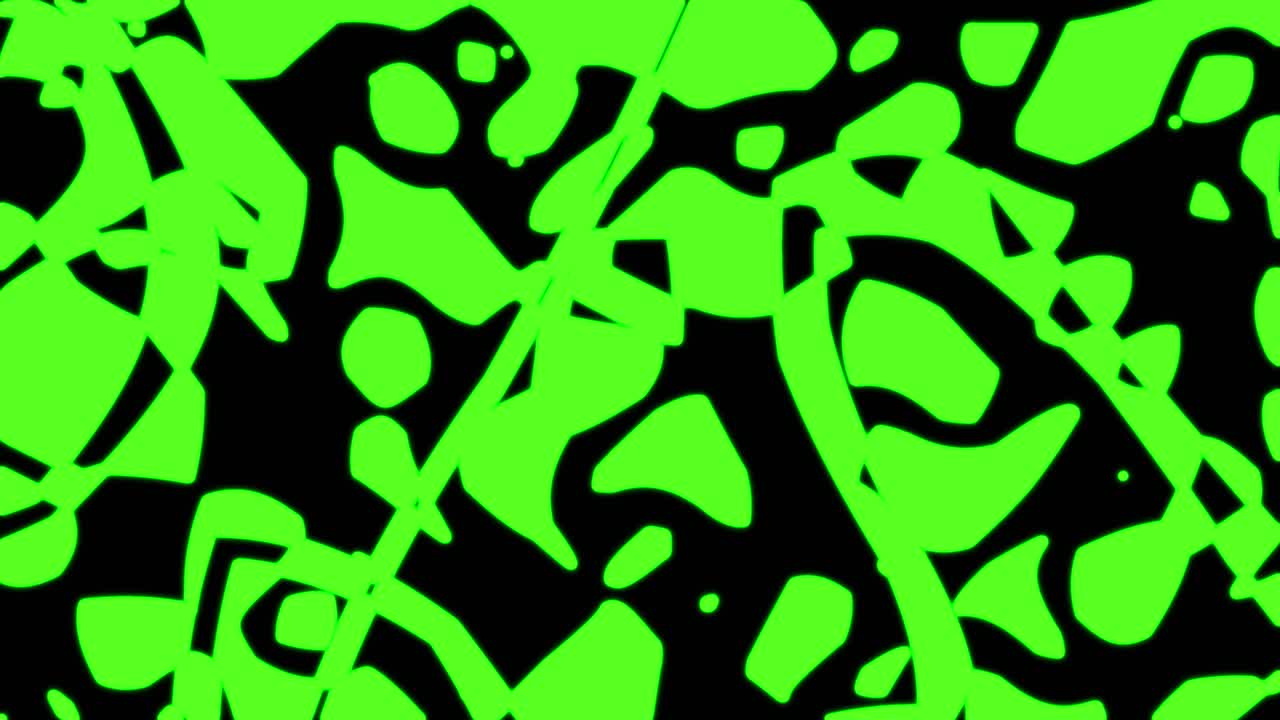 fondo de patrón geometrico sin costuras verde abstracto. rayas abstractas bucle de caleidoscopio. rápido psicodélico colorido kaleidoscopio vj fondo. discoteca fondo de movimiento abstracto. efecto caleidoscope