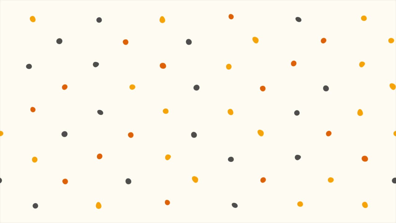 Seamless Looping Hand-Drawn Polka Dot Pattern