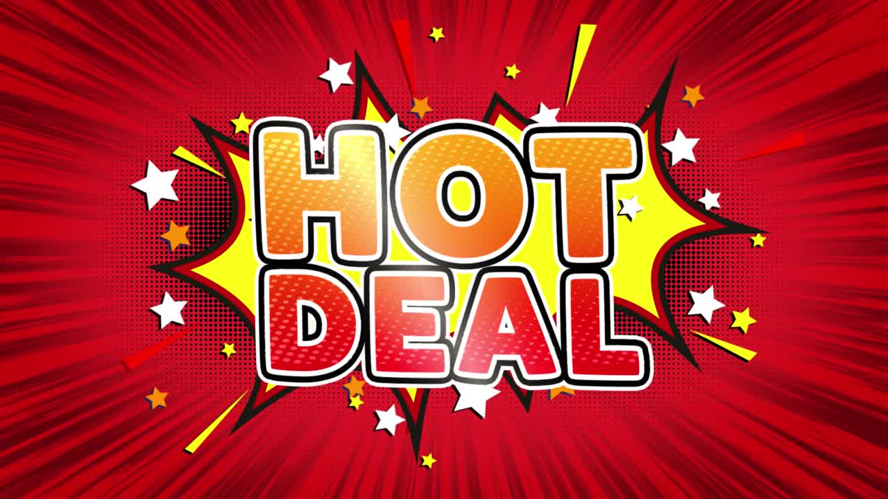 Hot Deal Comic Pop Art Graphic Design