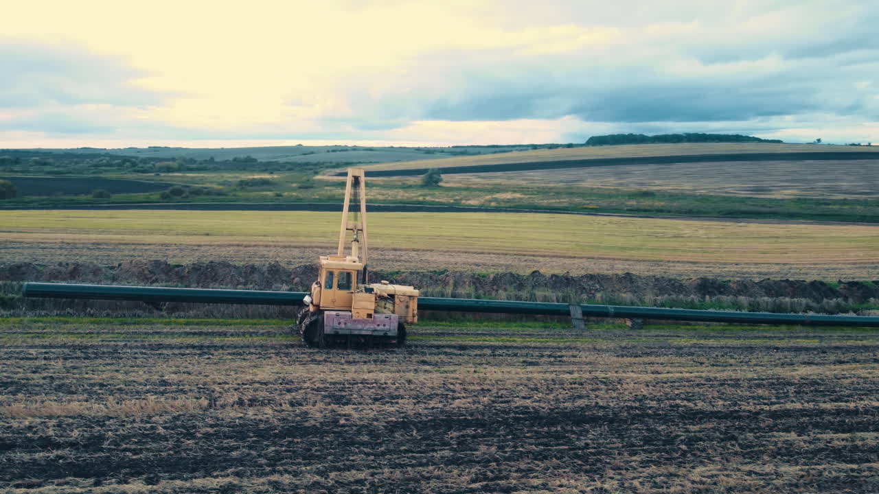 농업 분야에서 파이프 라인 건설