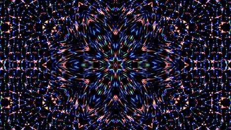 líneas coloridas ondas brillantes forma fondo caleidoscopio resumen