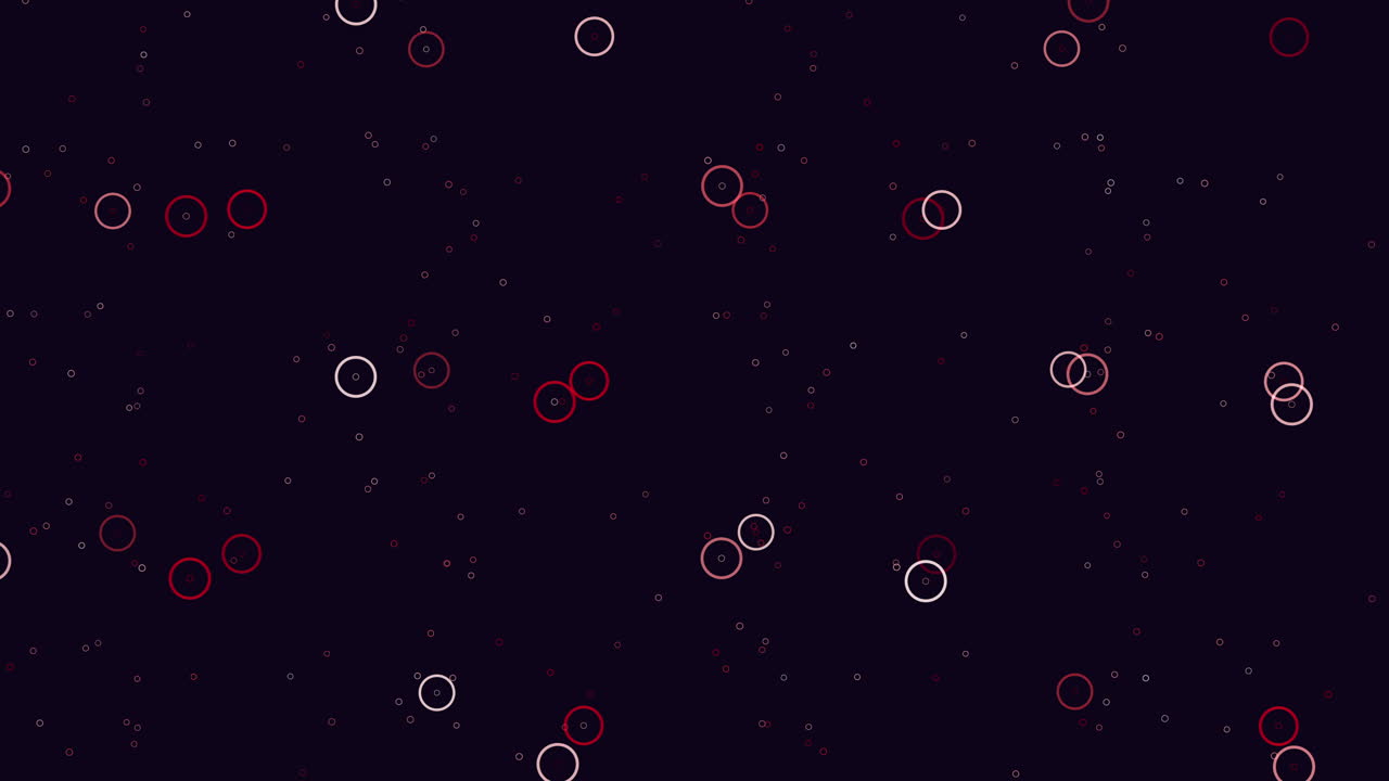 Mesmerizing floating green circles on a black background