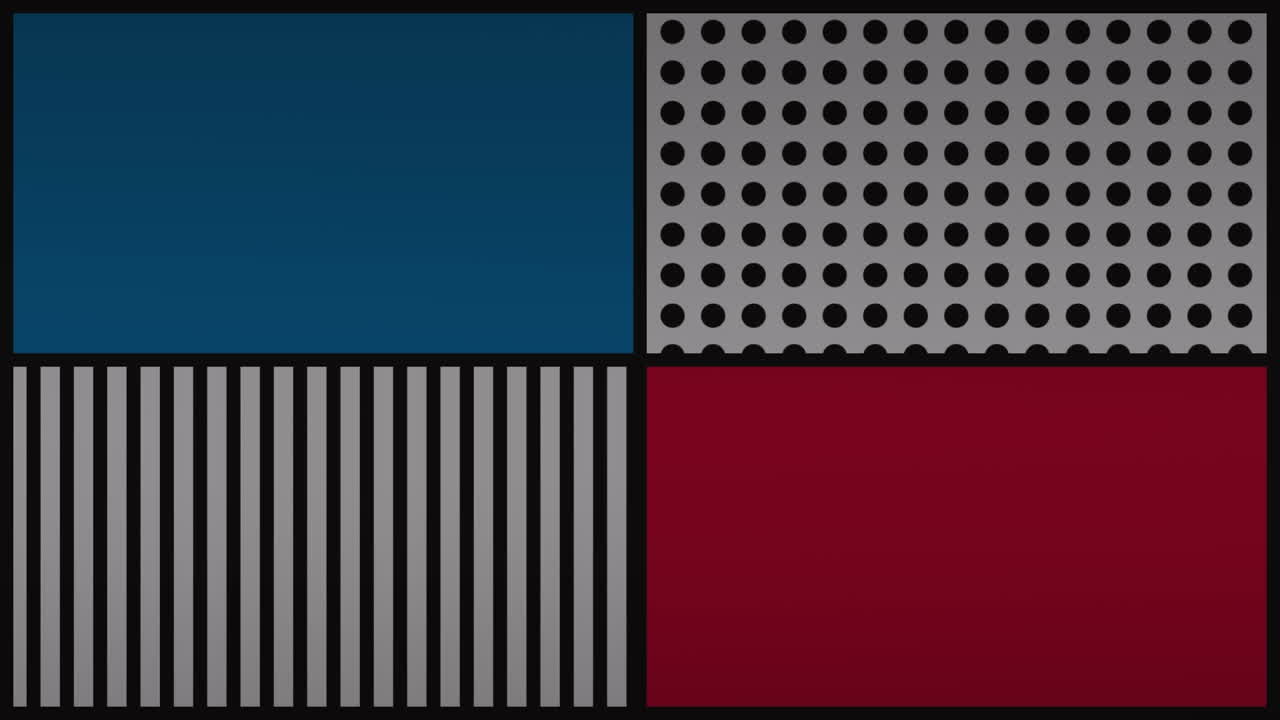 animación del patrón que se mueve sobre un fondo negro