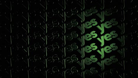 green yes pattern background