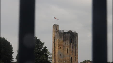 tower with french flag