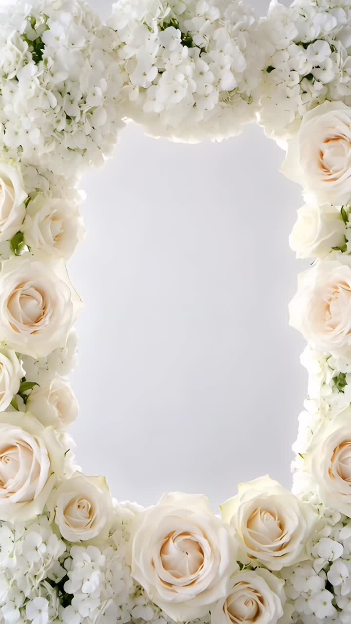 Floral Background Blank Middle Space