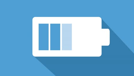 battery icon loop blue