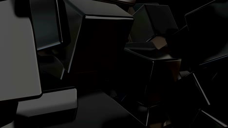 abstract black cubes background. digital backdrop