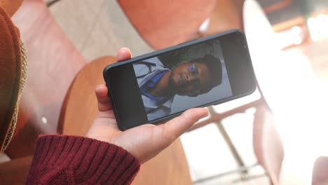 llamada de video con un médico