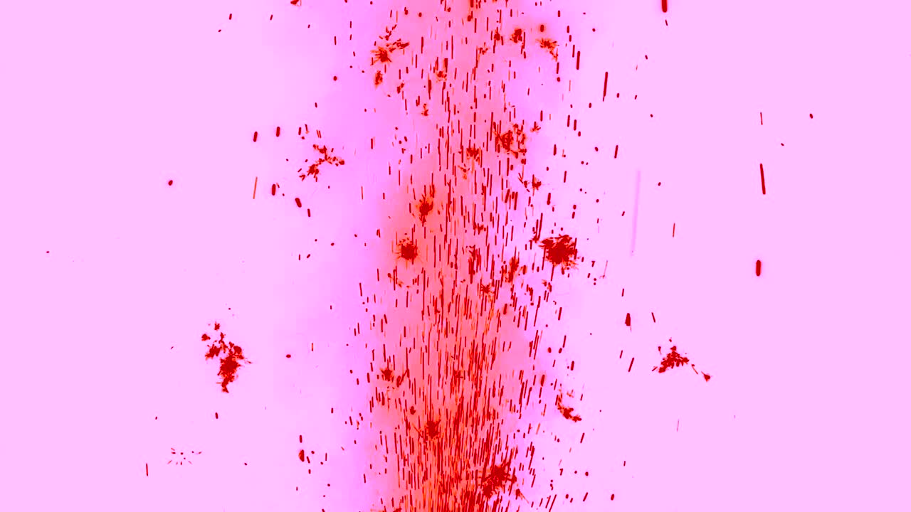 슬로모션으로 새해 전날 불꽃놀이, 비디오 효과, 행운, 새해 전 날 축제와 함께 반이는