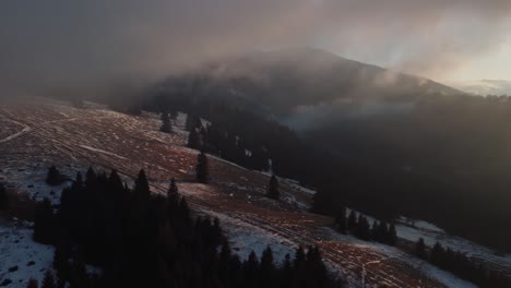 bran village in romania, home of the famous medieval "dracula's castle" in transylvania