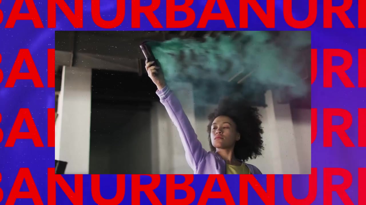 Modello video dinamico con persone diverse e scene di vita urbana