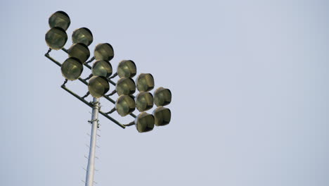 stadium flood lights on a football field