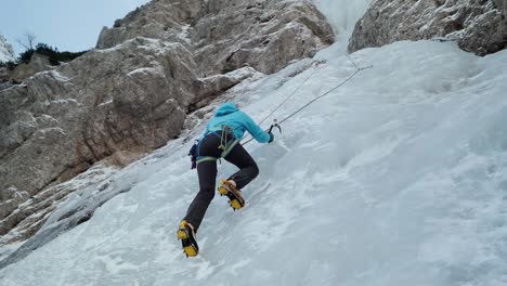 ice climbing in slovenia in the julian alps and triglav national park