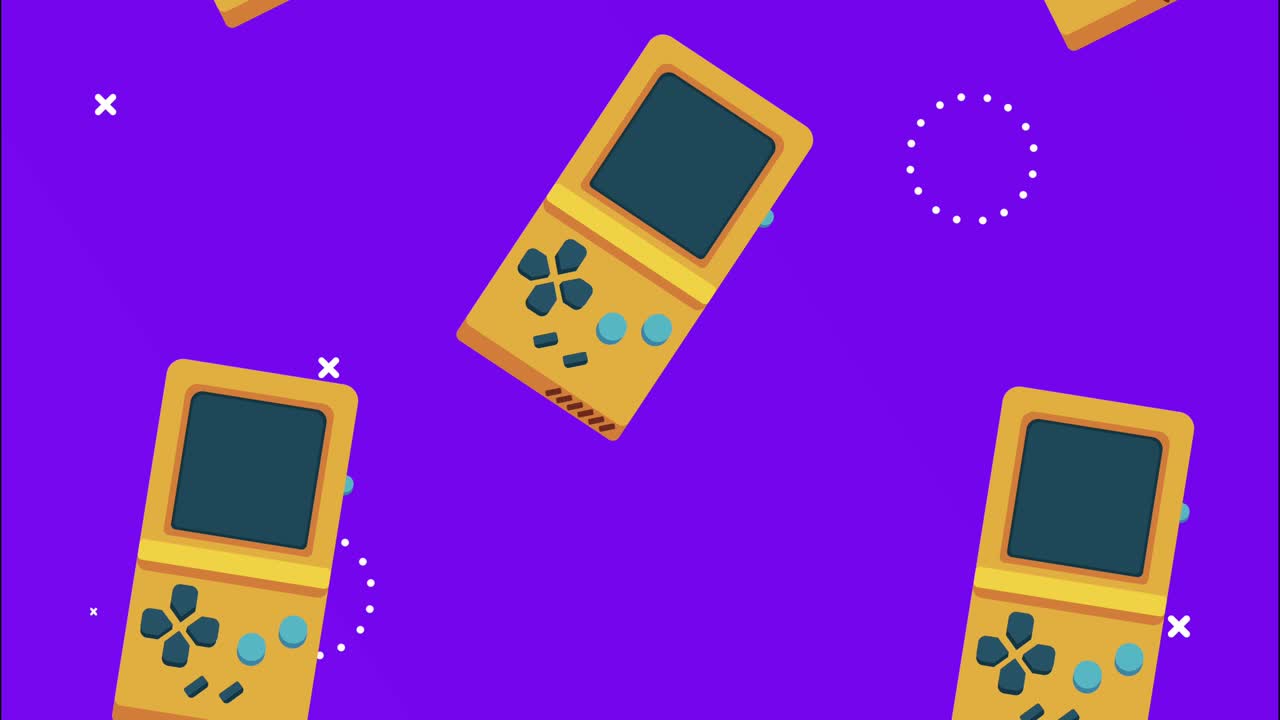 멤피스의 비디오 게임 콘솔 레트로 스타일 배경