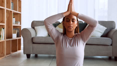 yoga, woman and meditation for wellness